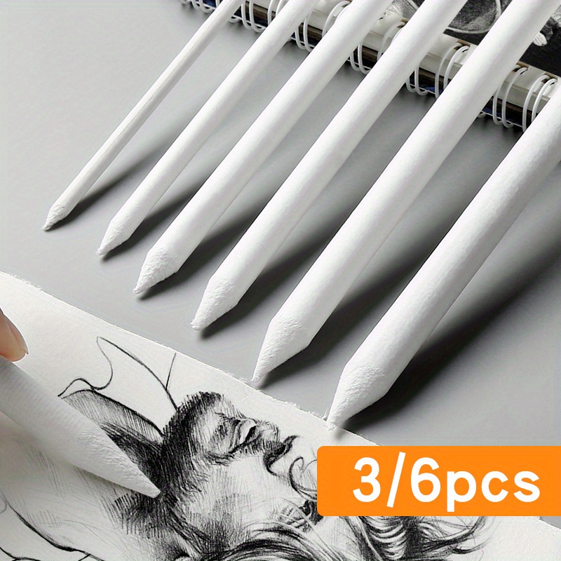 Blending Smudge Stump Stick 3/6pcs/set Sketcking Tool Sketch Art White  Drawing Charcoal Rice Paper Pen artist Supplies - AliExpress