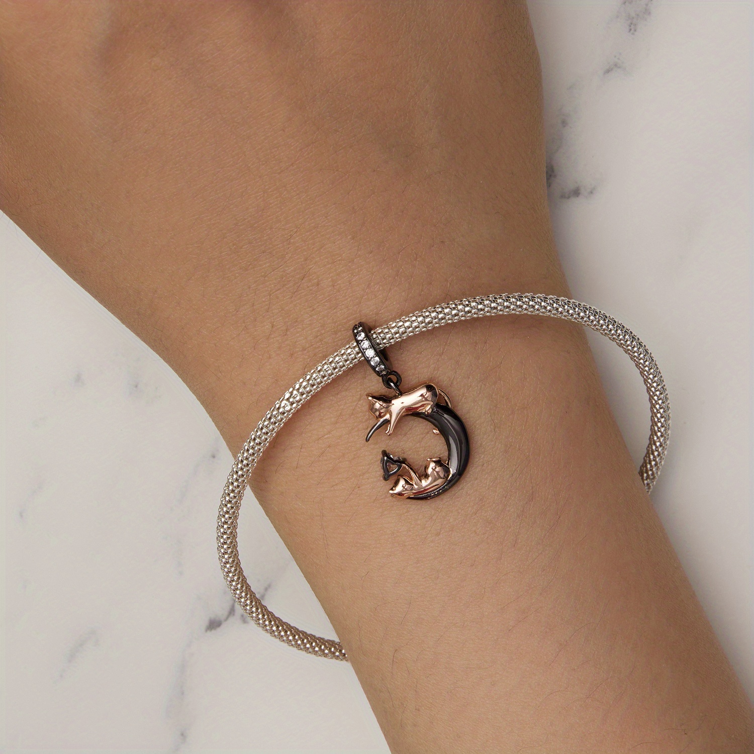 Project Hope Paw Hug Ring - Handcrafted 925 Sterling Silver Hand Hug - Tarnish-Free & Hypoallergenic - Adjustable Wrap Around Ring - Pet Owner Gift