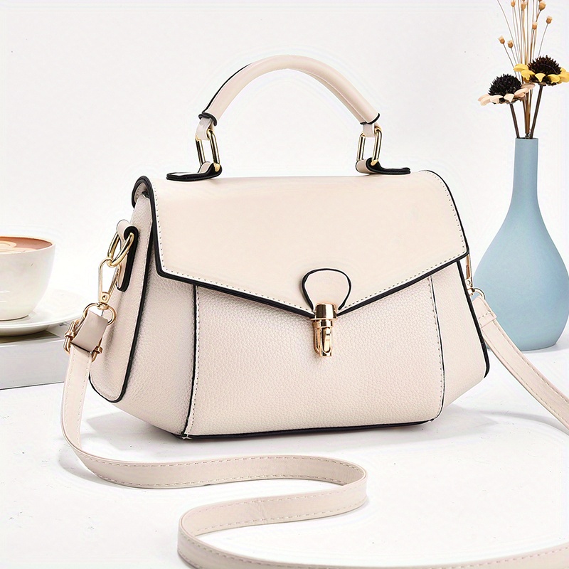 Elegant Simple Square Shoulder Bag All Match Satchel Bag Stylish