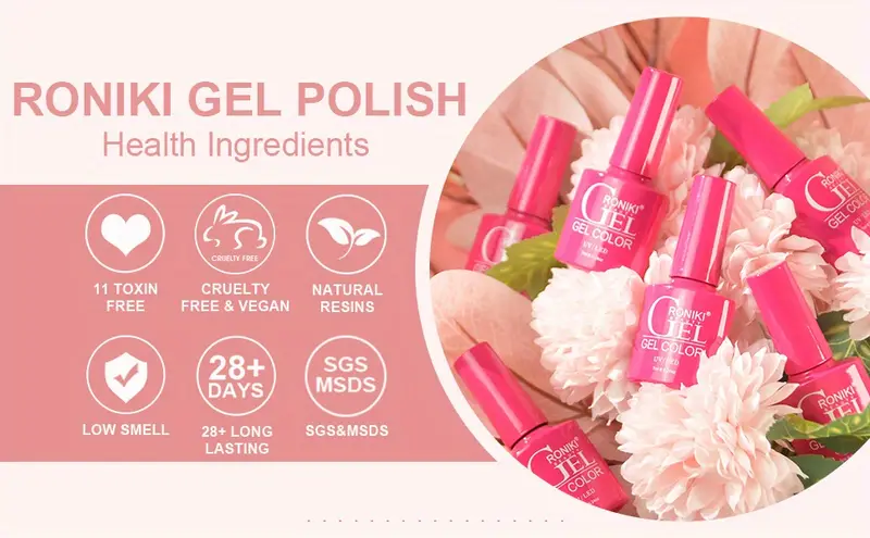 23pcs gel nail polish set 20 colors 7ml gel polish with no wipe matte top and base coat nail gel polish kit glitter red gold nude pink jelly gel polish art manicure diy gift for women details 5