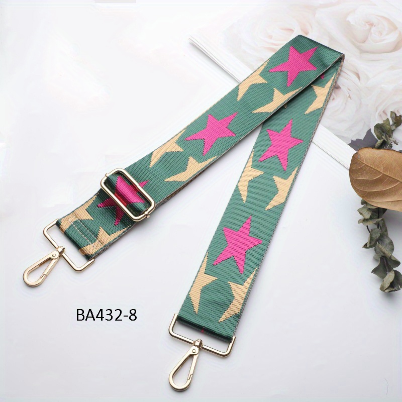 Stylish Star Pattern Bag Strap Adjustable Lightweight Shoulder Travel Accessory