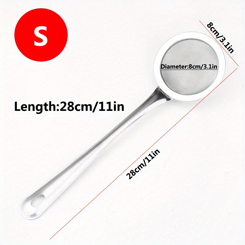 Stainless Steel Fine Mesh Strainer Spoon Hot Pot Fat Skimmer - Temu
