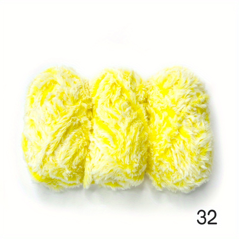  Yarnart Mink Fur Yarn, Soft Fur Yarn Chunky Fluffy Faux Fur Yarn  Fuzzy Fur Yarn Eyelash Yarn for Crochet Knit Clothes Knitting 50gr (Yarnart  Mink 347)