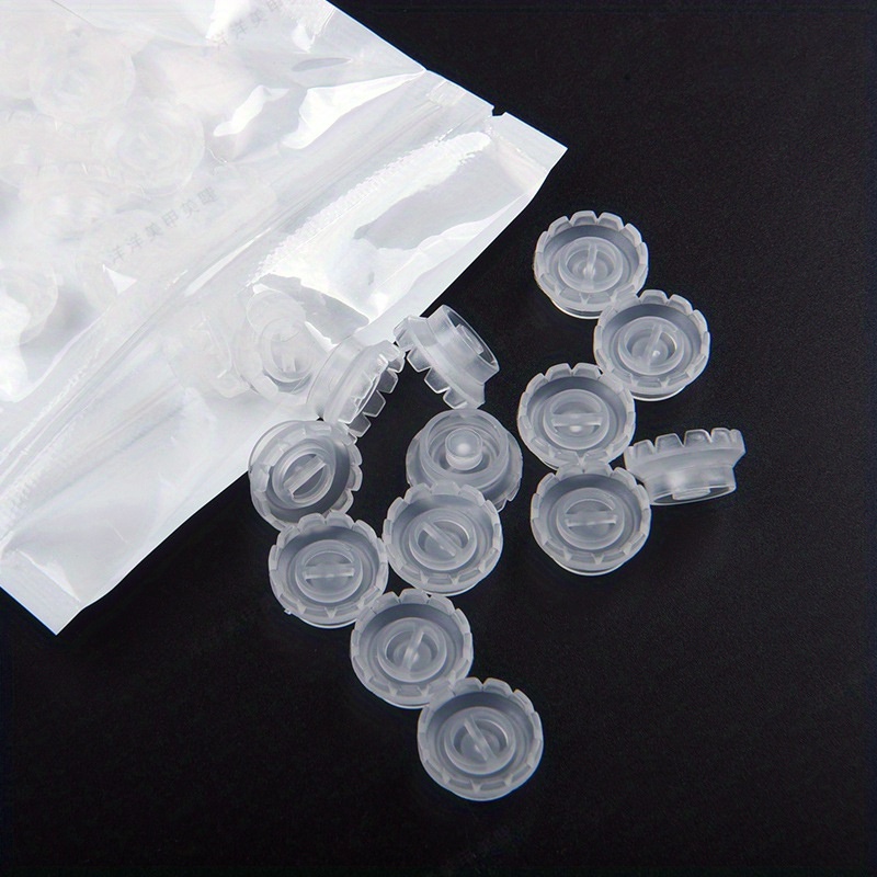 Image of 100pcs Eyelashes Cup Eyelashes Glue Holder Stand Quick Flowering For Eyelashes Extension Makeup Tools