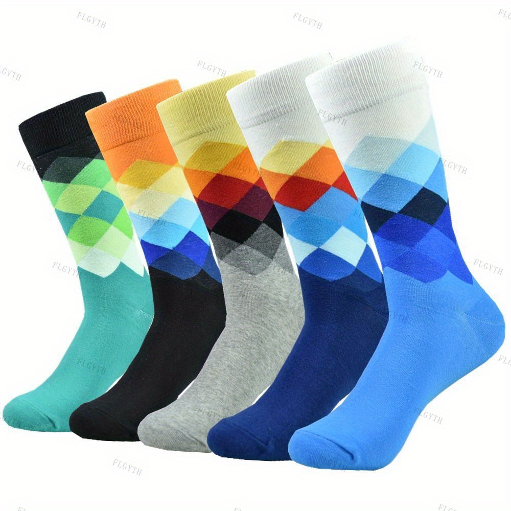 12 Pairs Men Different Touch Novelty Sports Design Casual Dress Socks 