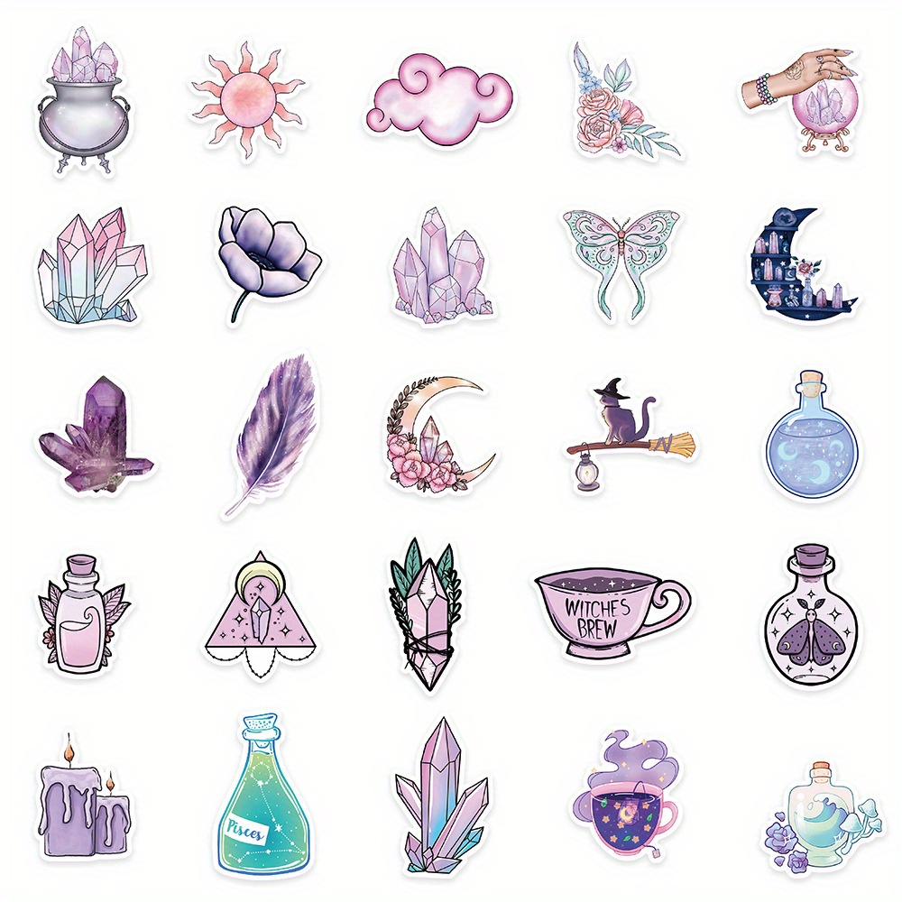 Pastel Aesthetic Mystery Sticker Pack Pegatinas Kawaii Pegatinas rosas y  púrpuras -  México