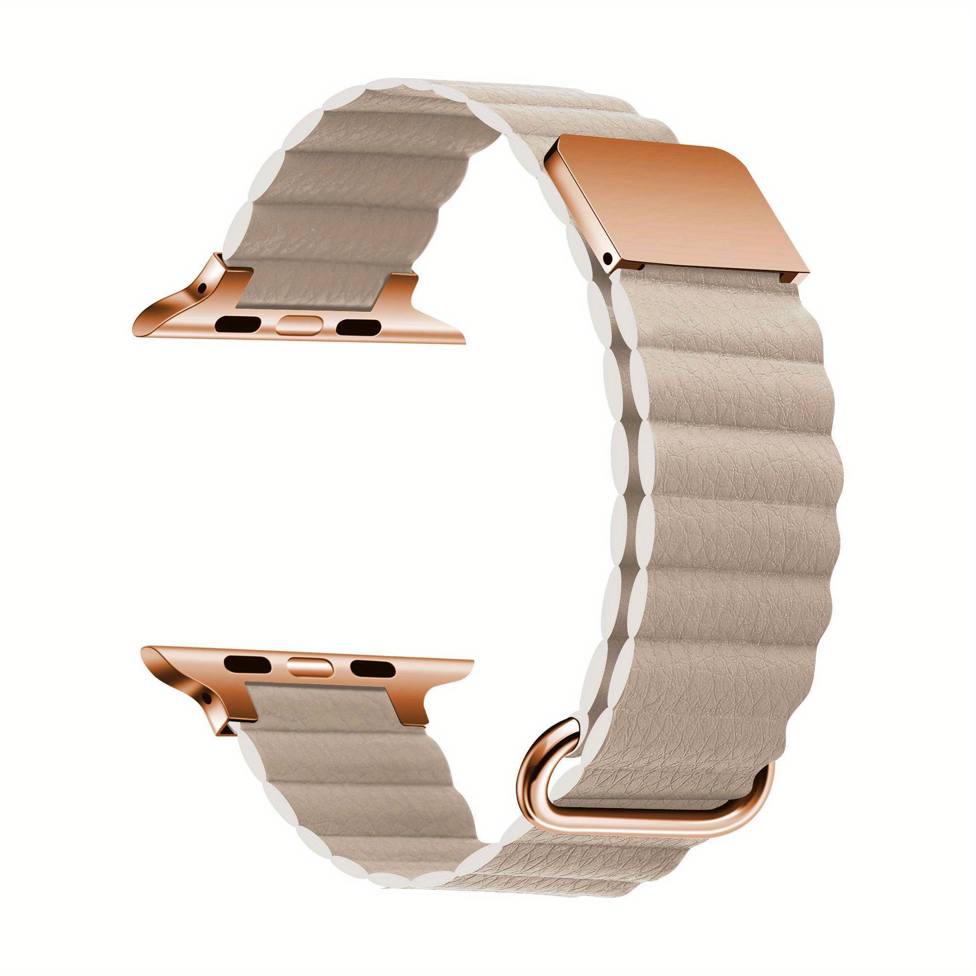 Magnetic and leather watch band for Apple Watch 42/44mm