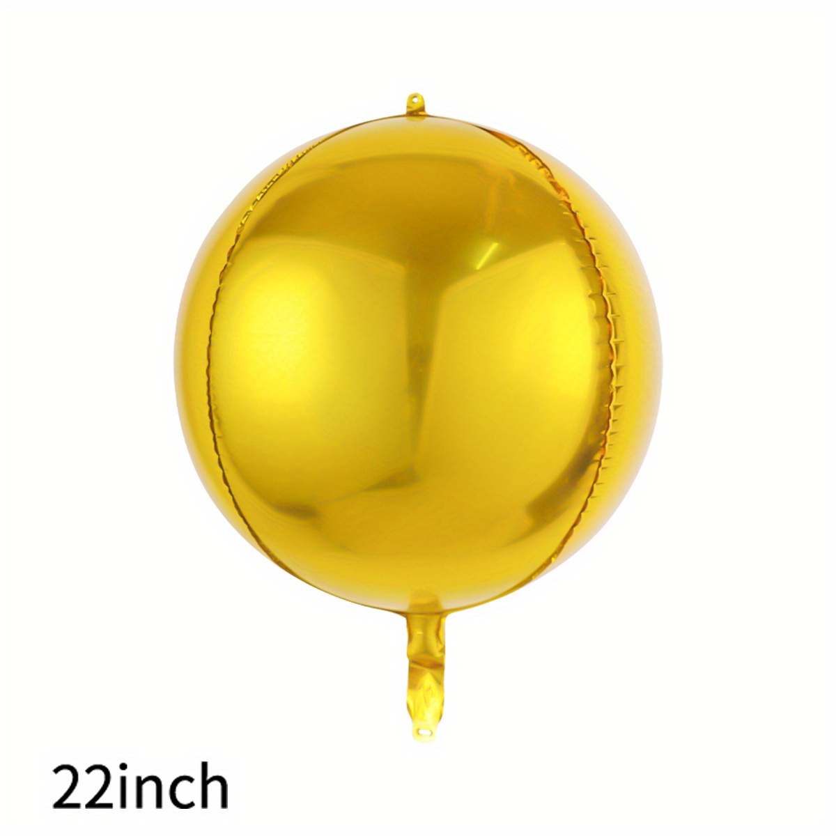 AULE Globos dorados para decoración de fiesta, paquete de 6, globos dorados  metálicos 4D de 22 pulgadas, globos grandes de esfera de aluminio, globos