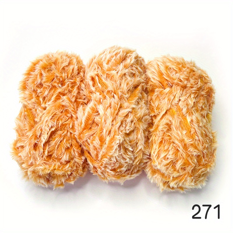 50g Faux Fur Yarn DIY Hand Crochet Knitting Yarn For Sweater Scarf Hats 06US