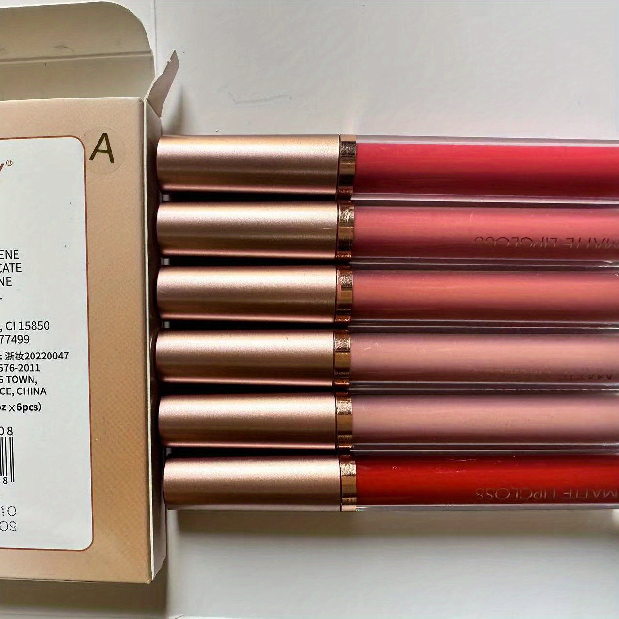 matte lip gloss set in shades 6pcs per box temu - Temu Canada