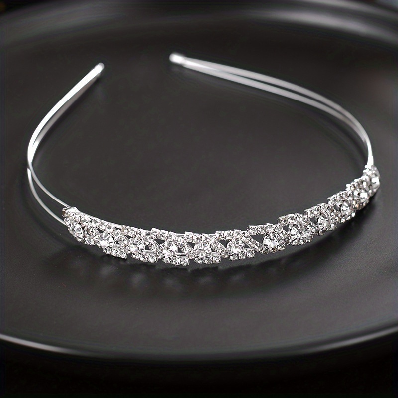 Sparkling Rhinestone Headband for Party Performance - Girls Gift