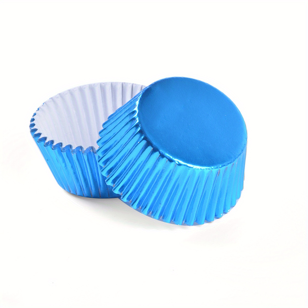 100pcs Blue Foil Cupcake Liners & Muffin Cups & Baking Cups For