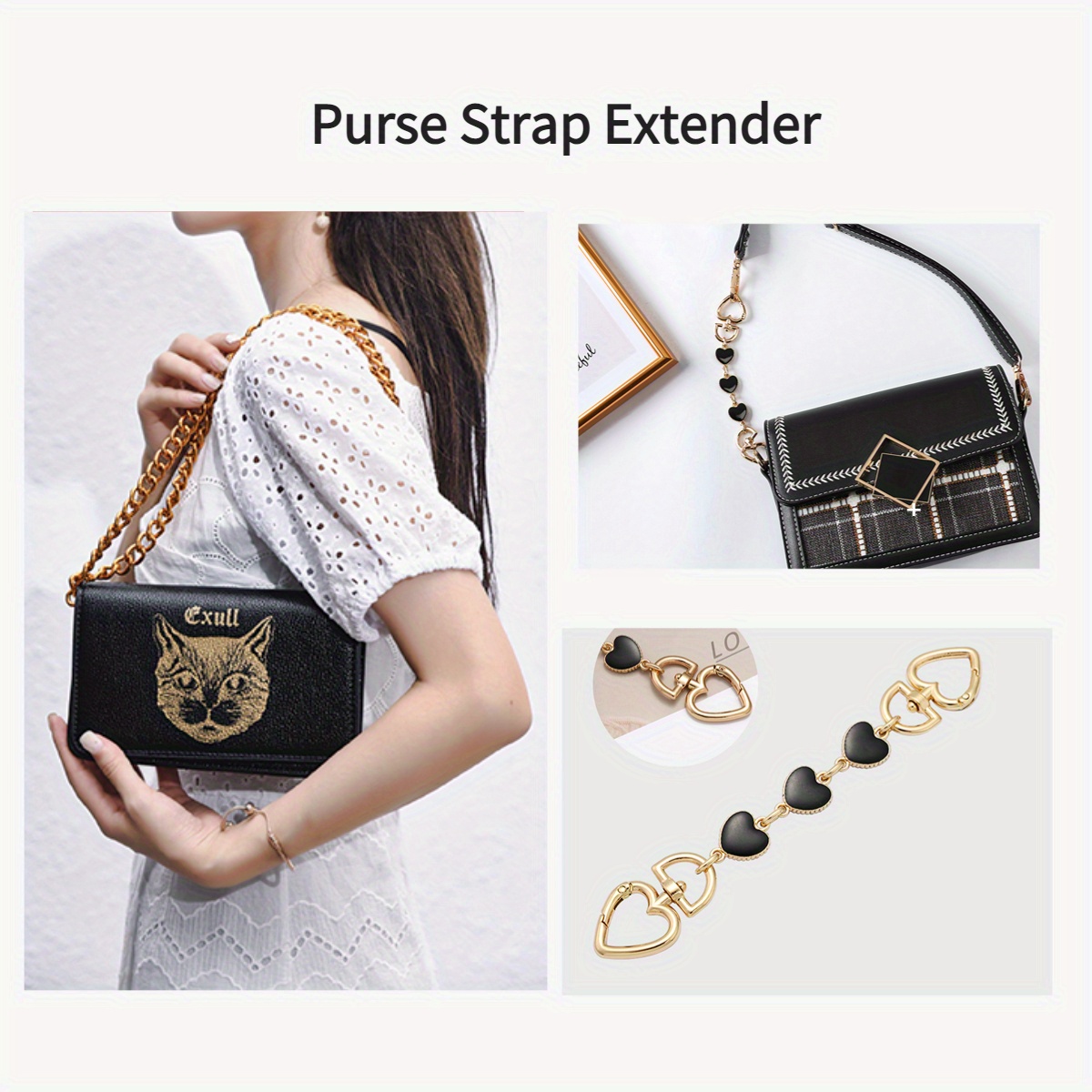 Purse Strap Extender Bag Extender Chain Purse Chain Extender - Temu