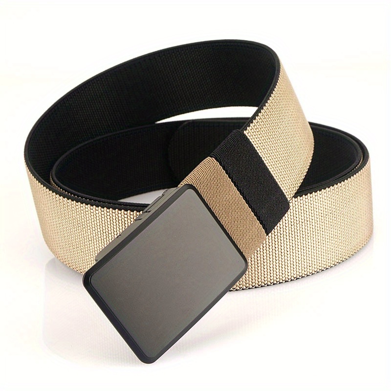 Black Canvas Belt-Matte Black Belt Buckle