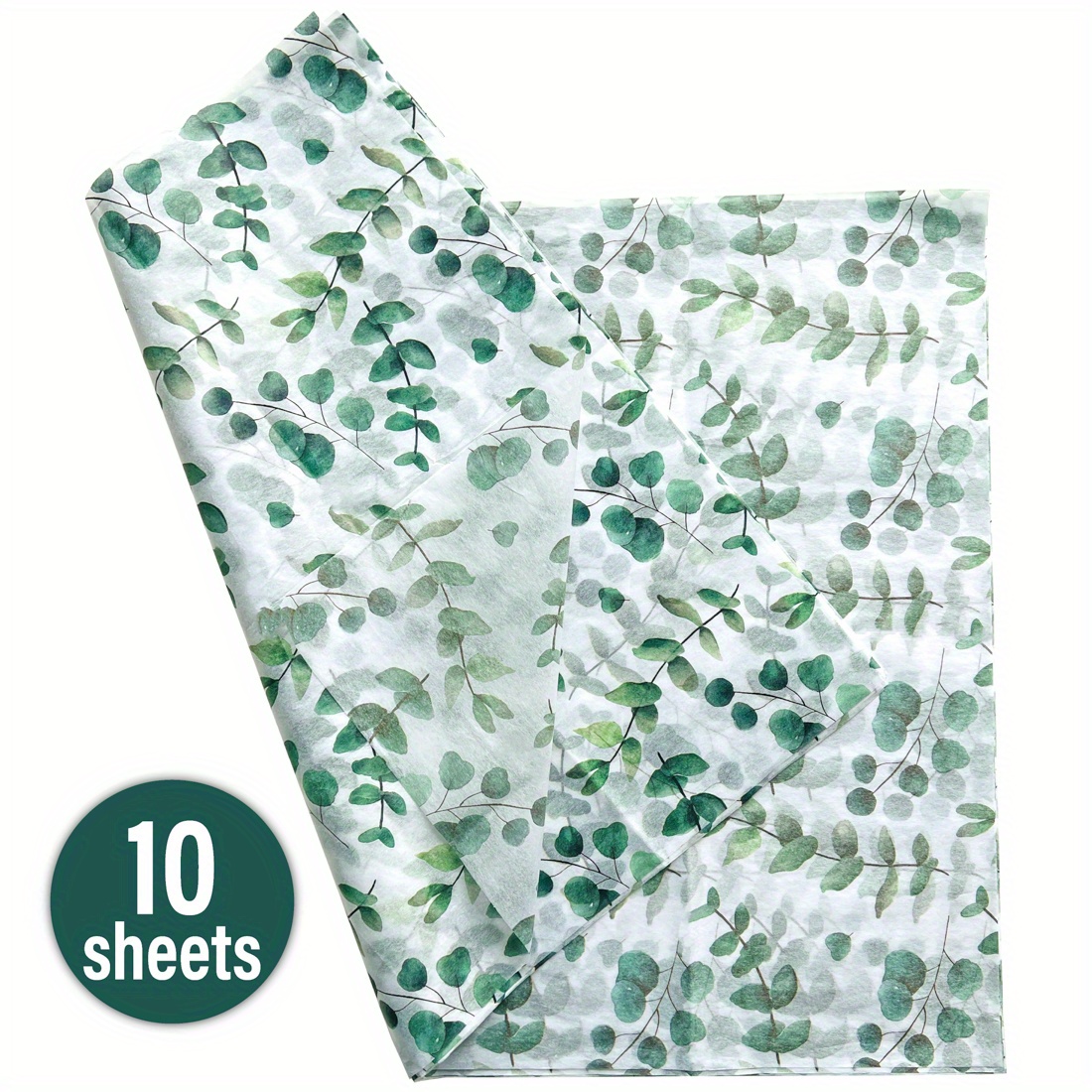 Eucalyptus Greeneries Patterned Tissue Paper, Boho Christmas Holiday Gift  Wrapping Paper, Greeneries Wrapping Paper for Boho Bridal Shower 