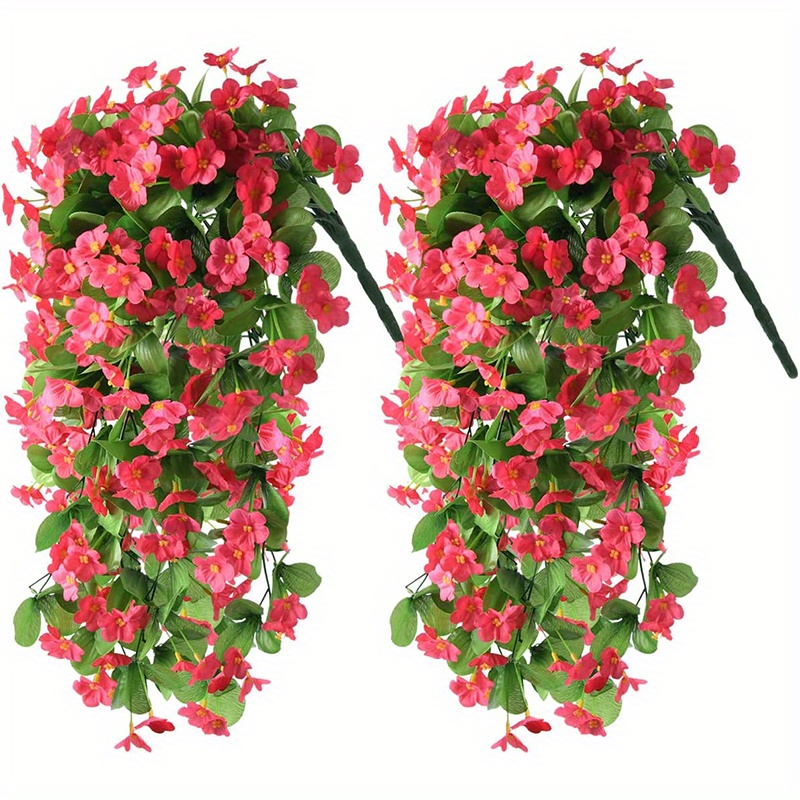 2 pzas. Plantas Colgantes Artificiales Flores Colgantes Flor