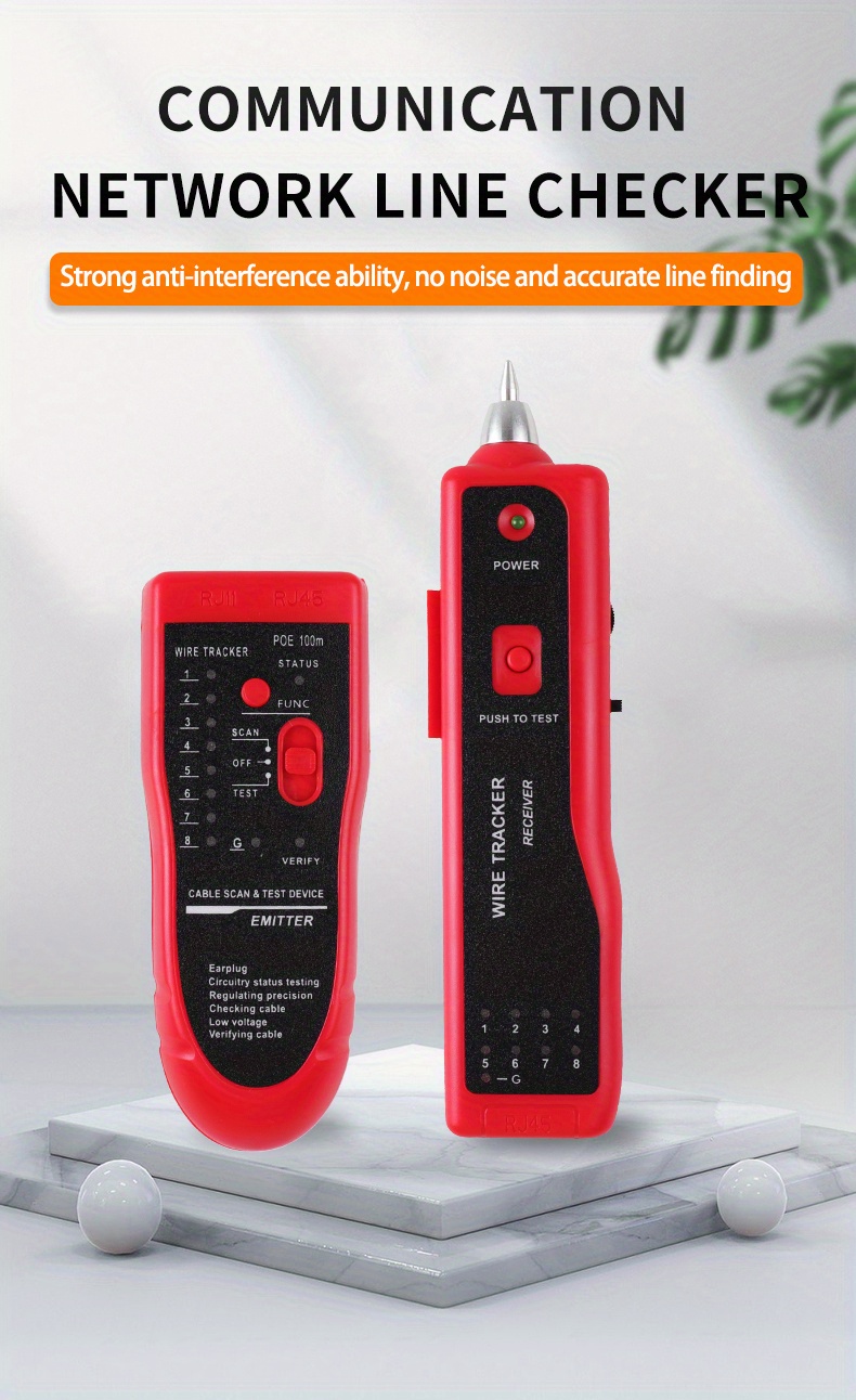 1pc Digital Cable Tester Rj45 Network Cable Tester - Temu