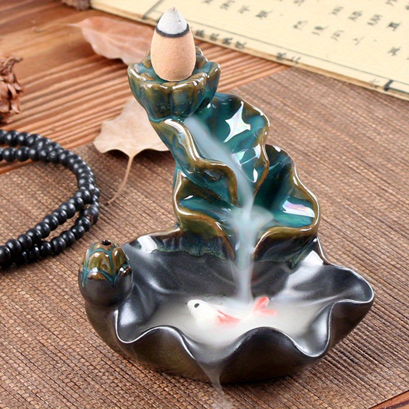 Backflow Incense Holder Waterfall Incense Burner - Temu Canada