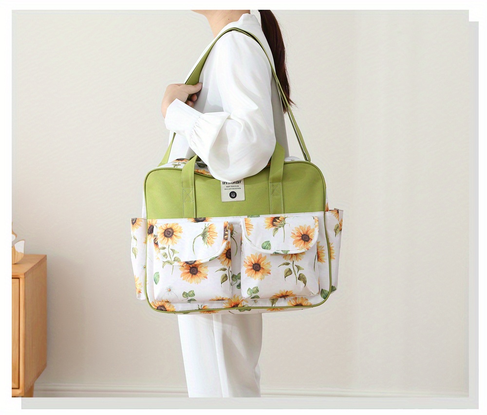   women multifunctional messenger bag waterproof mother bag portable hand held maternity bag   details 4