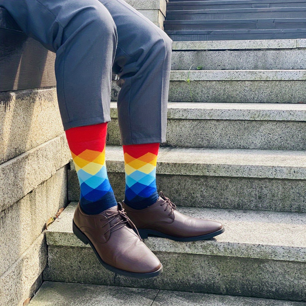 Rainbow Socks: Men's Rainbow Outfits