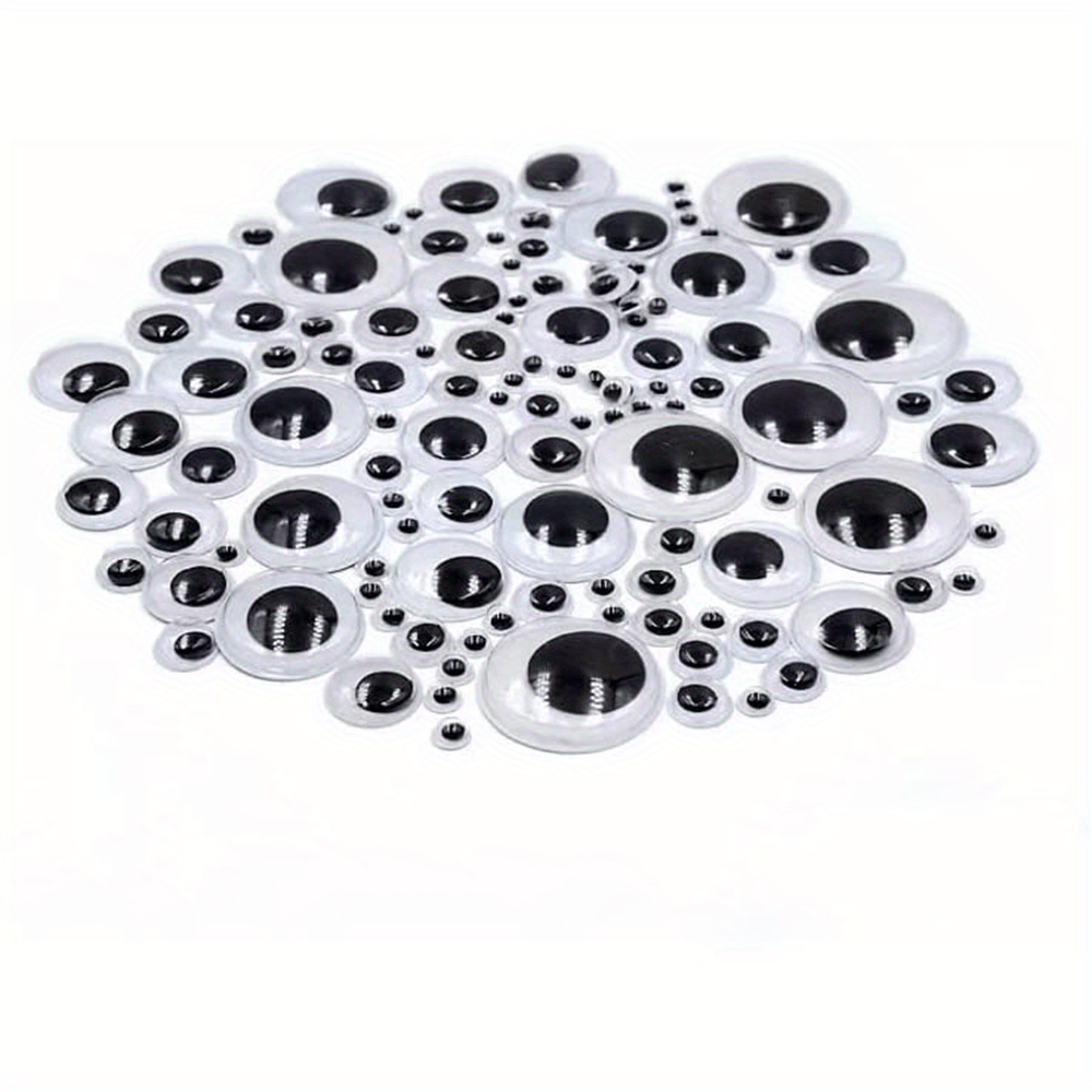 Black Googly Eyes Self Adhesive 7 Mixed Assorted Sizes, To Sticker Plastic  Wiggle Googly Eyes For Crafts Diy Art Decorations 0.8 1 1.2 1.5 2 2.5 -  Temu Japan