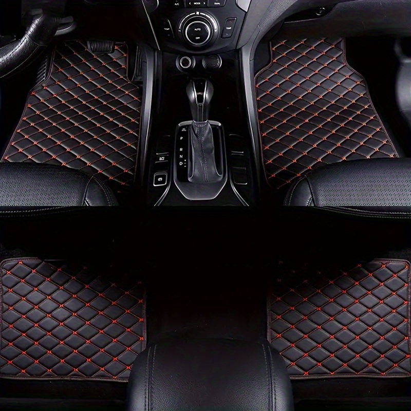Waterproof Leather Car Mats Set of 4