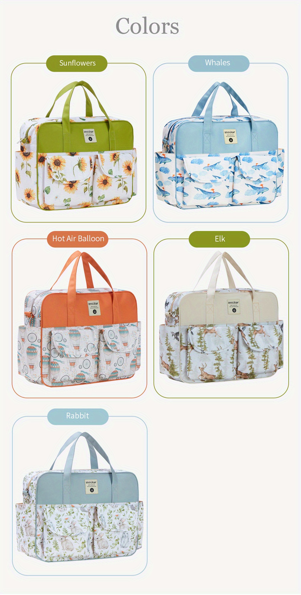   women multifunctional messenger bag waterproof mother bag portable hand held maternity bag   details 6