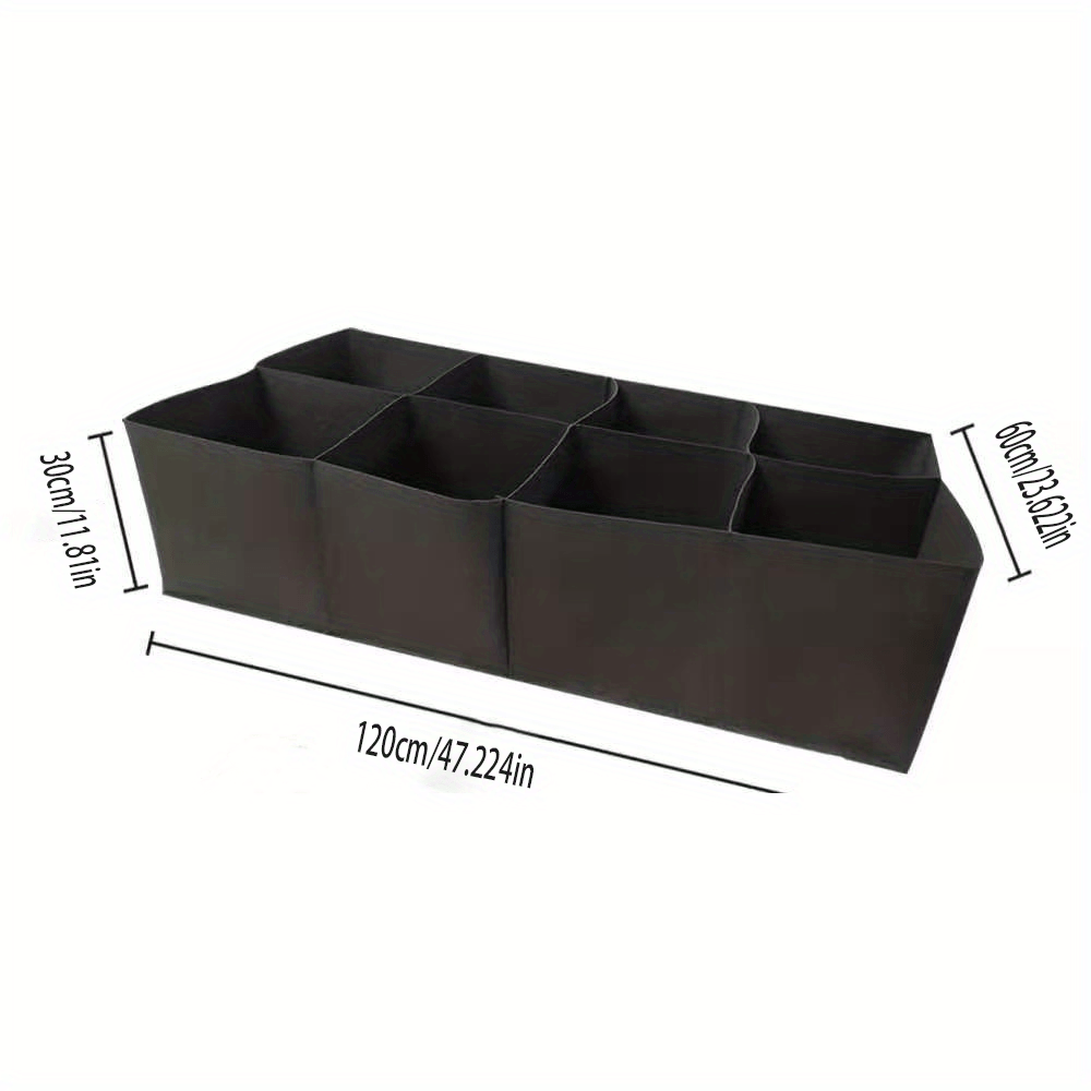 Agfabric Fabric Raised Garden Bed Square Plant Grow Bags Rectangular  Planting Container 8 Grids Black 128 gal 1PCS GB0306P1G128B - The Home Depot