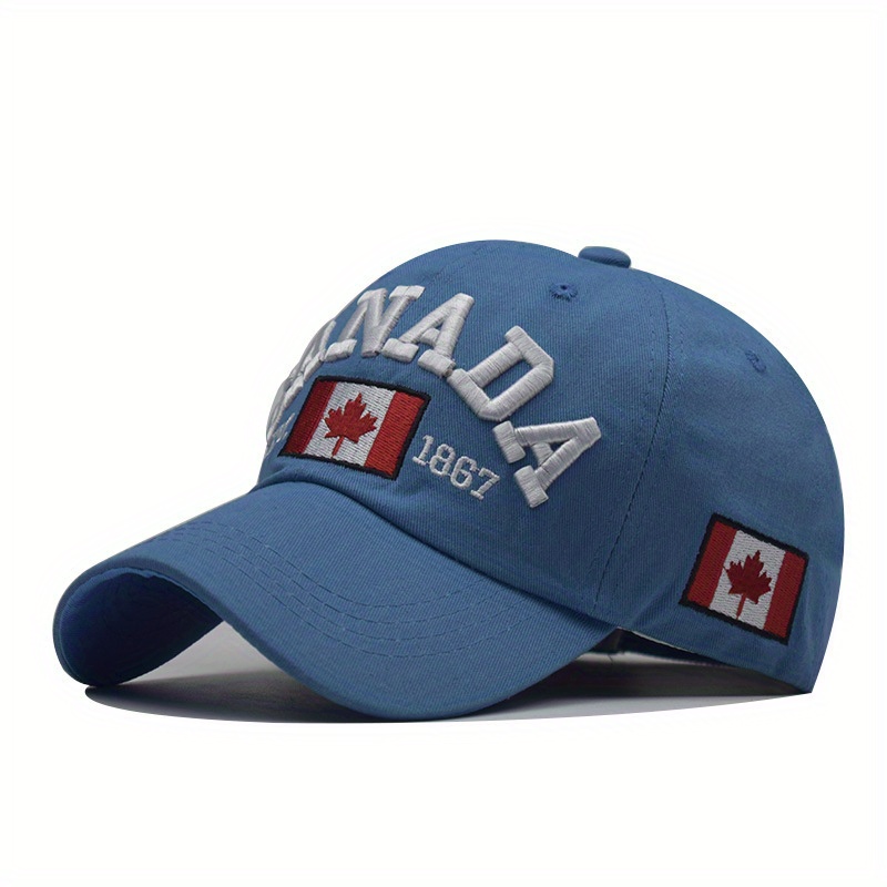 Canadian Flag Embroidered Baseball Canada Patriotic - Temu