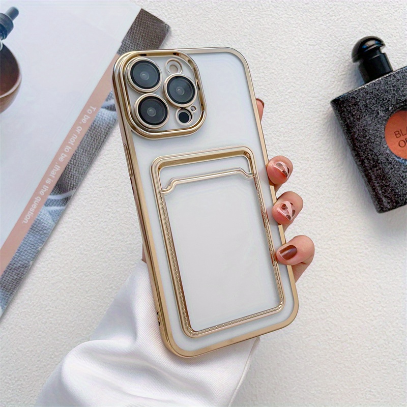 Luxury Plating Silicone Case For iPhone 13/ 12/ 11/ Pro/ Pro Max/ Mini,  Metal Ring Holder Stand Soft Phone Cover