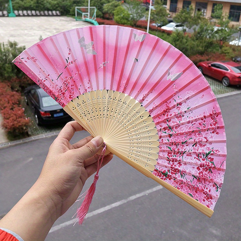 Floral Handheld Fan Decorative Chinese Style Vintage - Temu