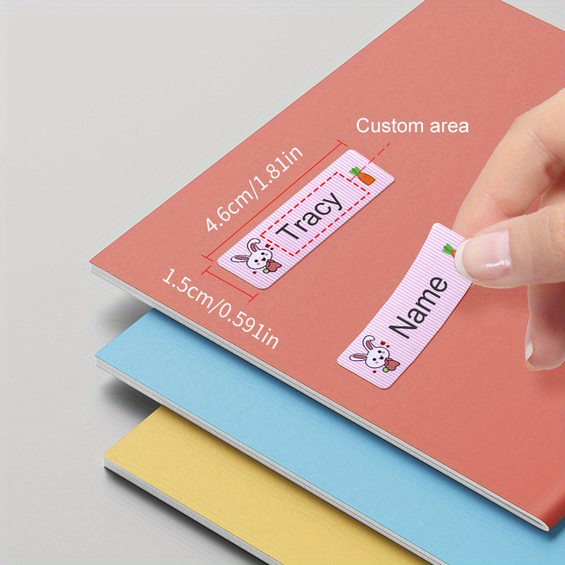 Customize Name Stickers Waterproof Personalized Labels Temu