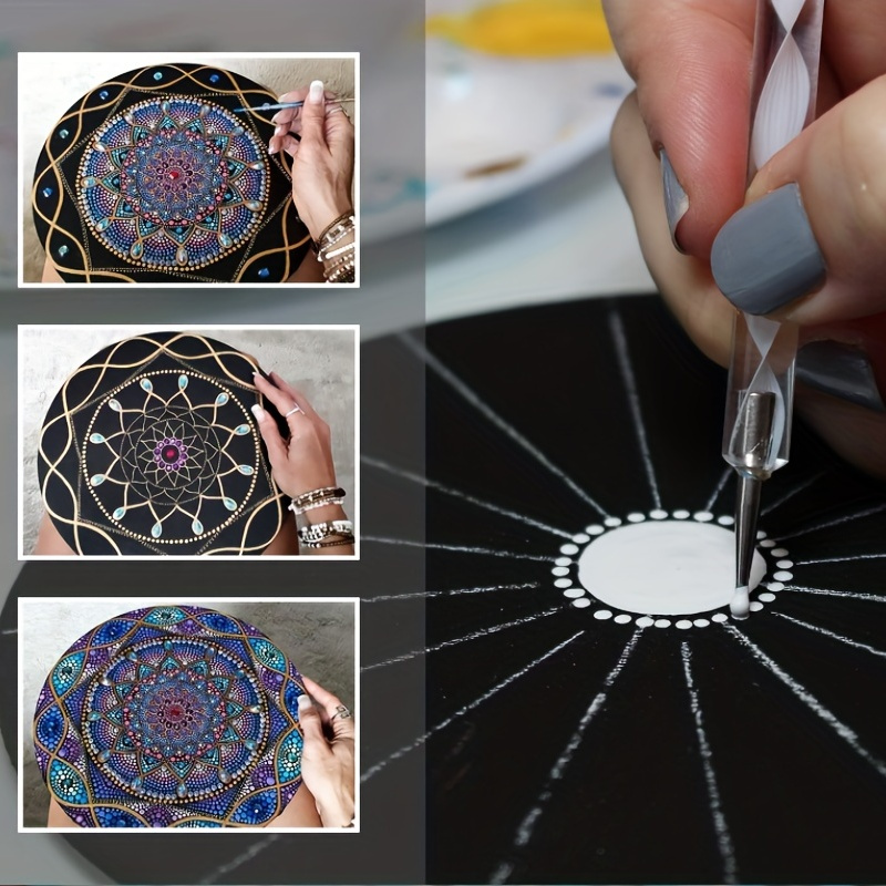 1mm-18mm Mandala Dotting Tool Stylus Pen Rock Painting Ceramic Pottery Clay  Modeling Embossing Art Pointillism Dotting Tool - AliExpress