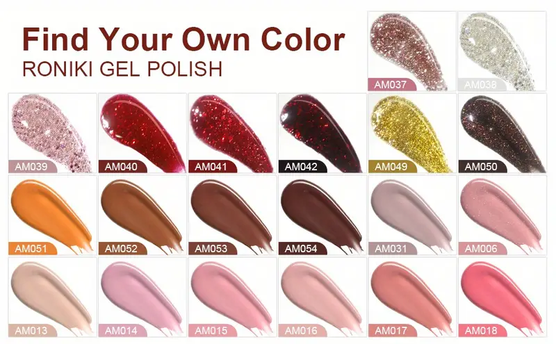 23pcs gel nail polish set 20 colors 7ml gel polish with no wipe matte top and base coat nail gel polish kit glitter red gold nude pink jelly gel polish art manicure diy gift for women details 1