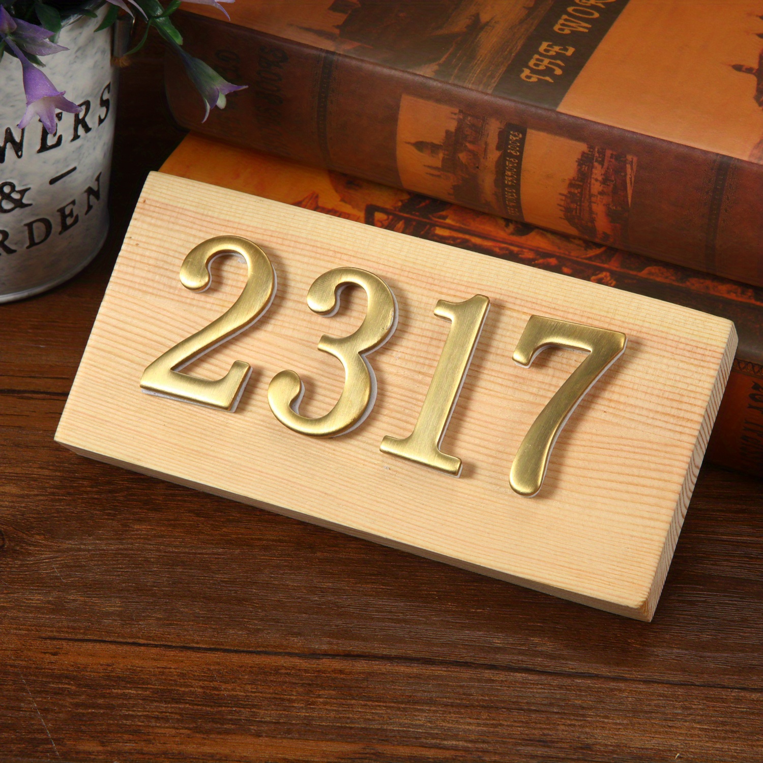 Self adhesive Brass House Number Back Adhesive Strip Temu