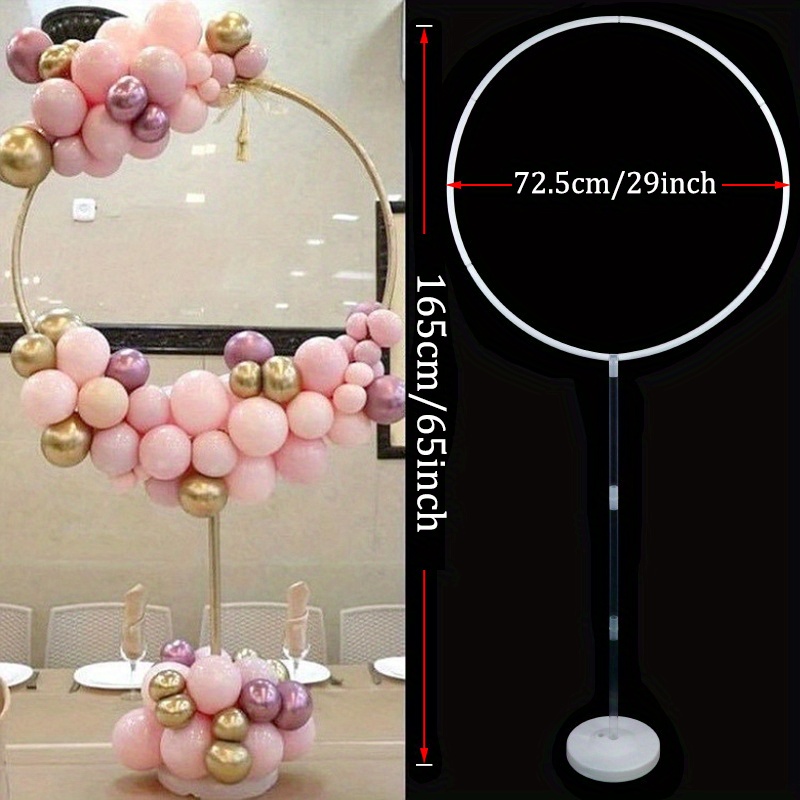 decoración para baby shower globos con estructura circular