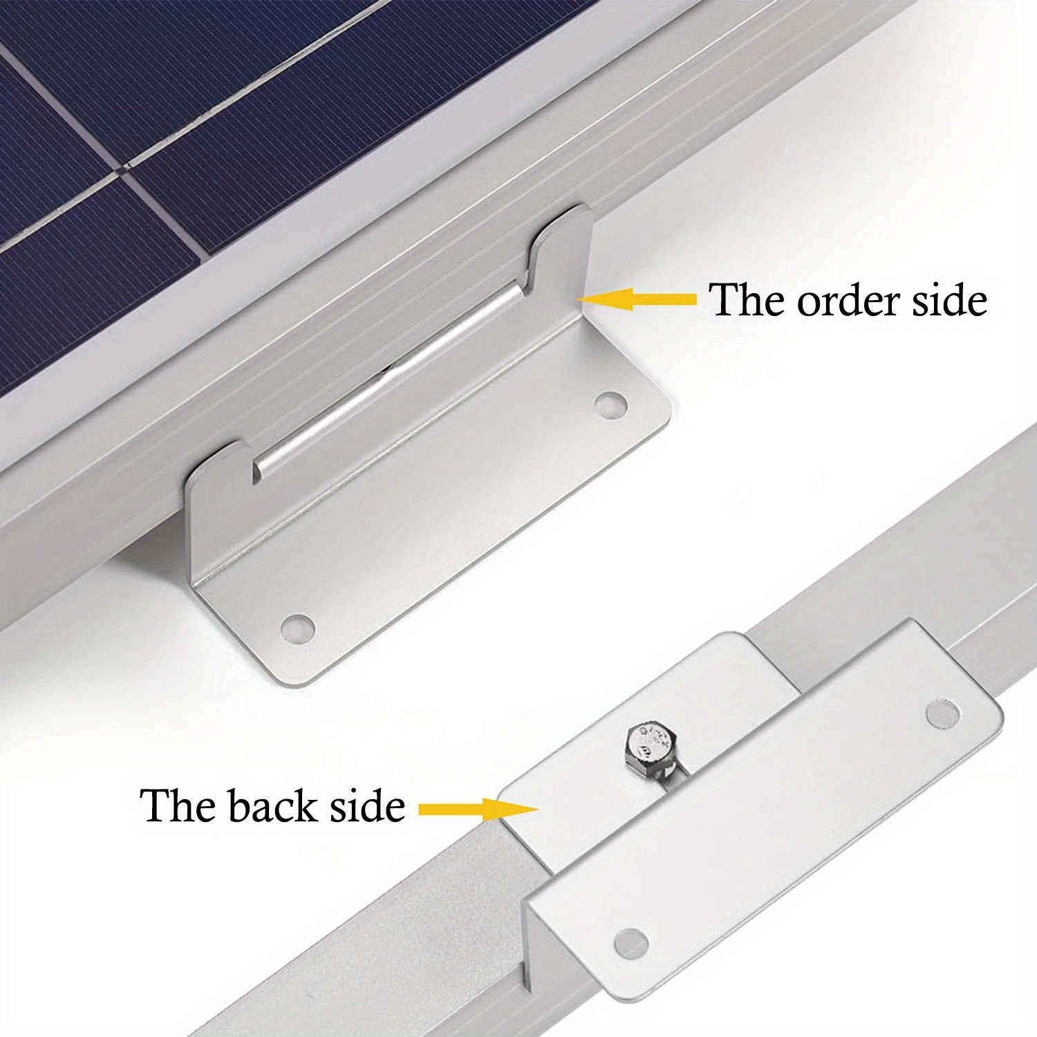 4 Set Solar Panel Mounting Bracket Z Bracket Panel Mounting Brackets