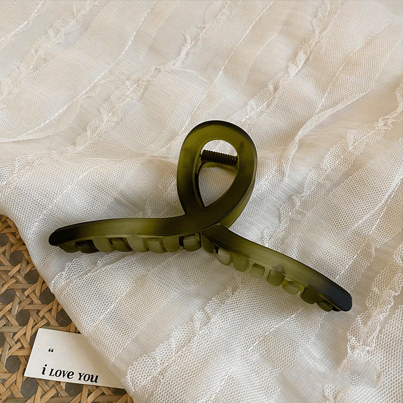 TseenYi Haarschleife Grau - Große Schleifen Haarspange Im Boho Vintage Stil