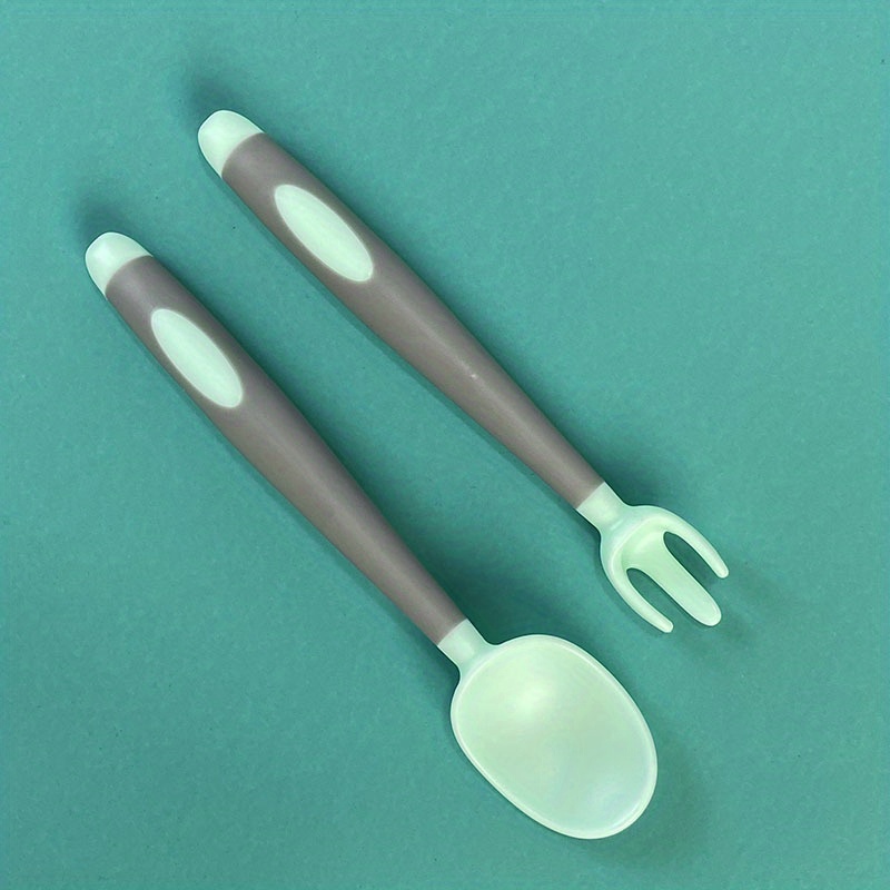 2pcs Toddler Utensils For 6+ Months Babies Baby Spoons Set Soft