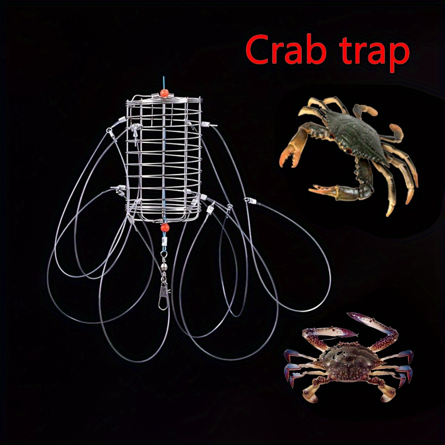 8 Laps Stainless Steel Crab Fishing Cages, Crab Traps, And Crab Traps Are  Suitable For Various Types Of Rock Crabs - AliExpress