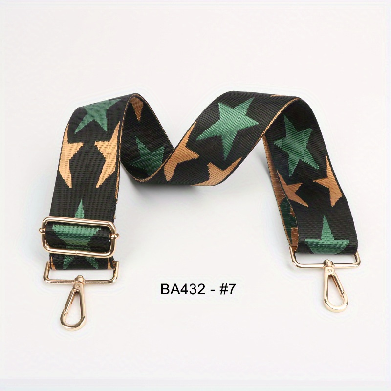 Stylish Star Pattern Bag Strap Adjustable Lightweight Shoulder Travel Accessory