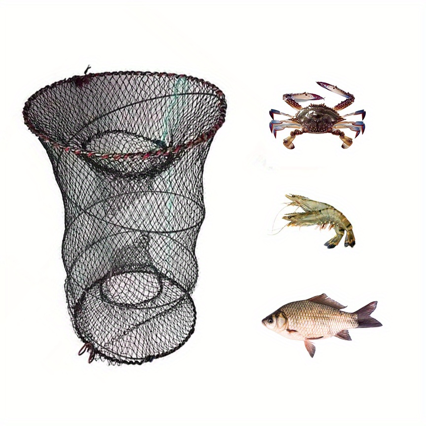 Foldable Fishing Trap Crabs Shrimp Eel Fish Perfect Outdoor - Temu