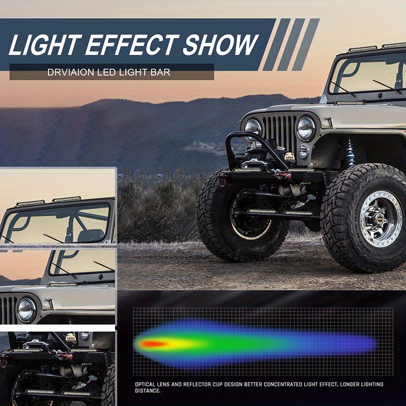 Slim Led Light Bar 12inch 90W Flood Spot Combo DRL Running Light For Truck  SUV ATV Tractor Boat Offroad LED Bar 12V 24V