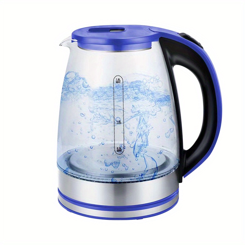 Blue Light Electric Kettle High Borosilicate Glass Fast - Temu