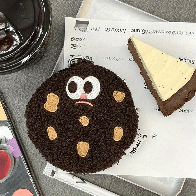 Cartoon Yellow Cookie/black Cookie/brown Cookie Hanging Neck Bag, Plush  Coin Purse Headphone Bag, Funny Cute Practical Crossbody Bag Gift, Girls  Female Small& Portable Crossbody Coin Bag Travel/tour/outgoing Gift Present  - Temu