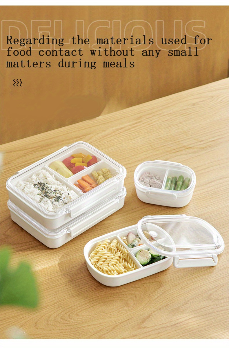 Small Food Storage Container Plastic 2-compartment Food Organizer