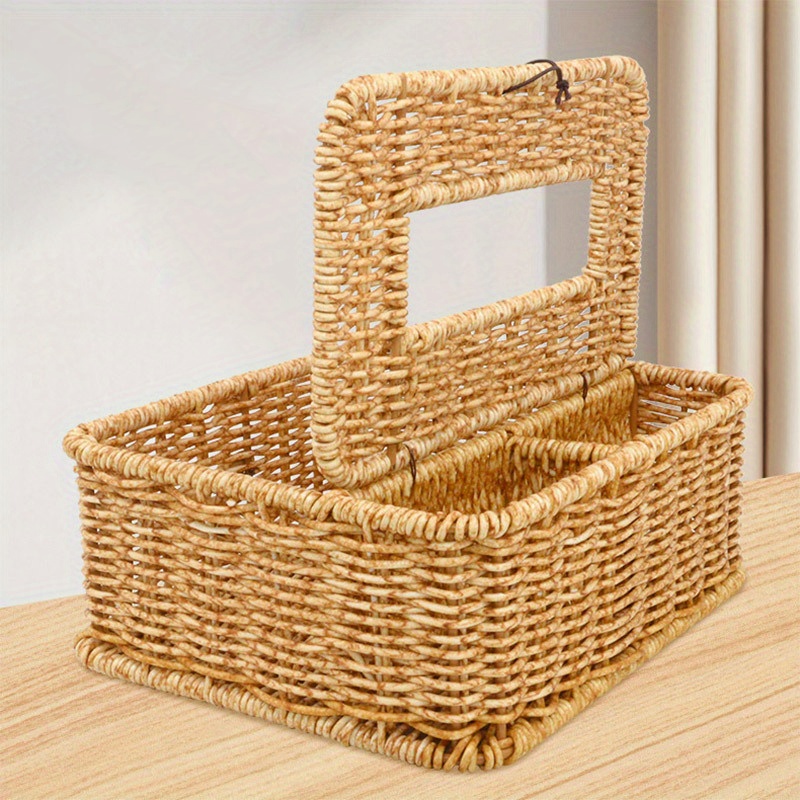 Boîte à Mouchoirs En Rotin Tissé Rectangulaire - Décoration Salon Bureau Salle De Bain