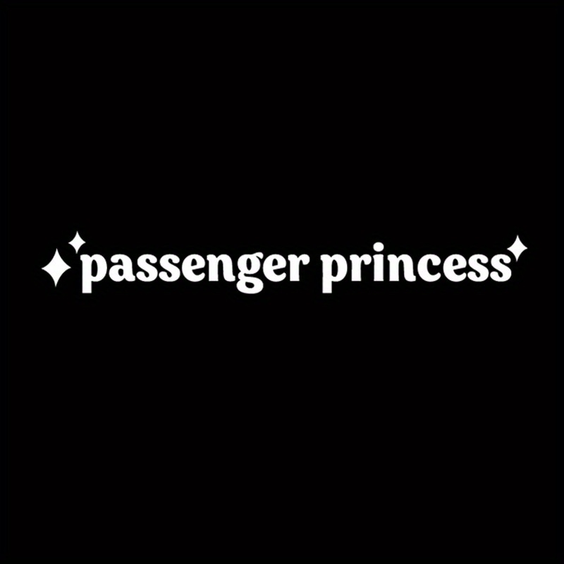 2023 Passenger Princess Sticker apply Cars In Car Rearview - Temu