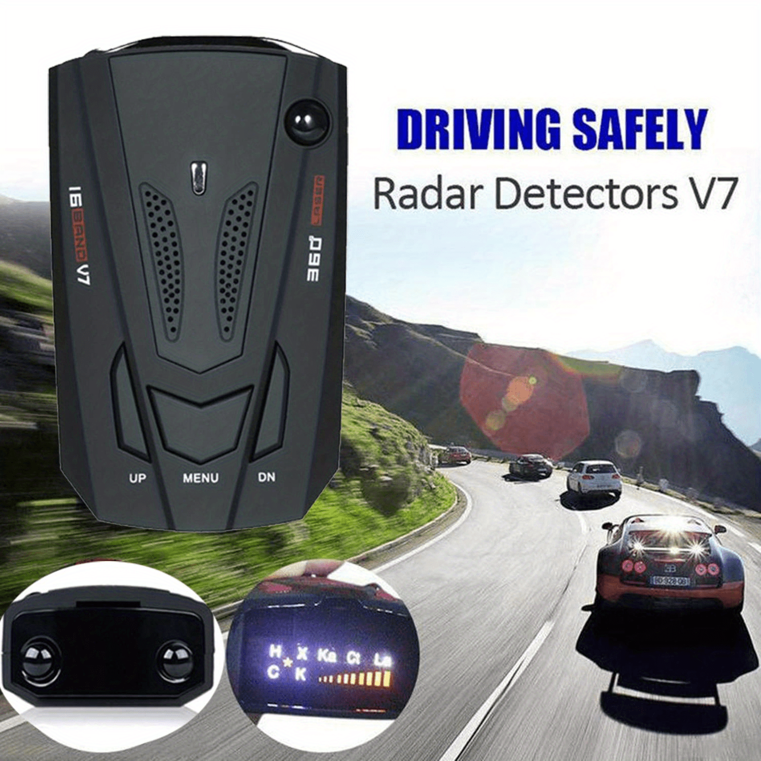 stay alert and drive safely laser radar detector with voice alert car speed alarm system and 360 detection details 0