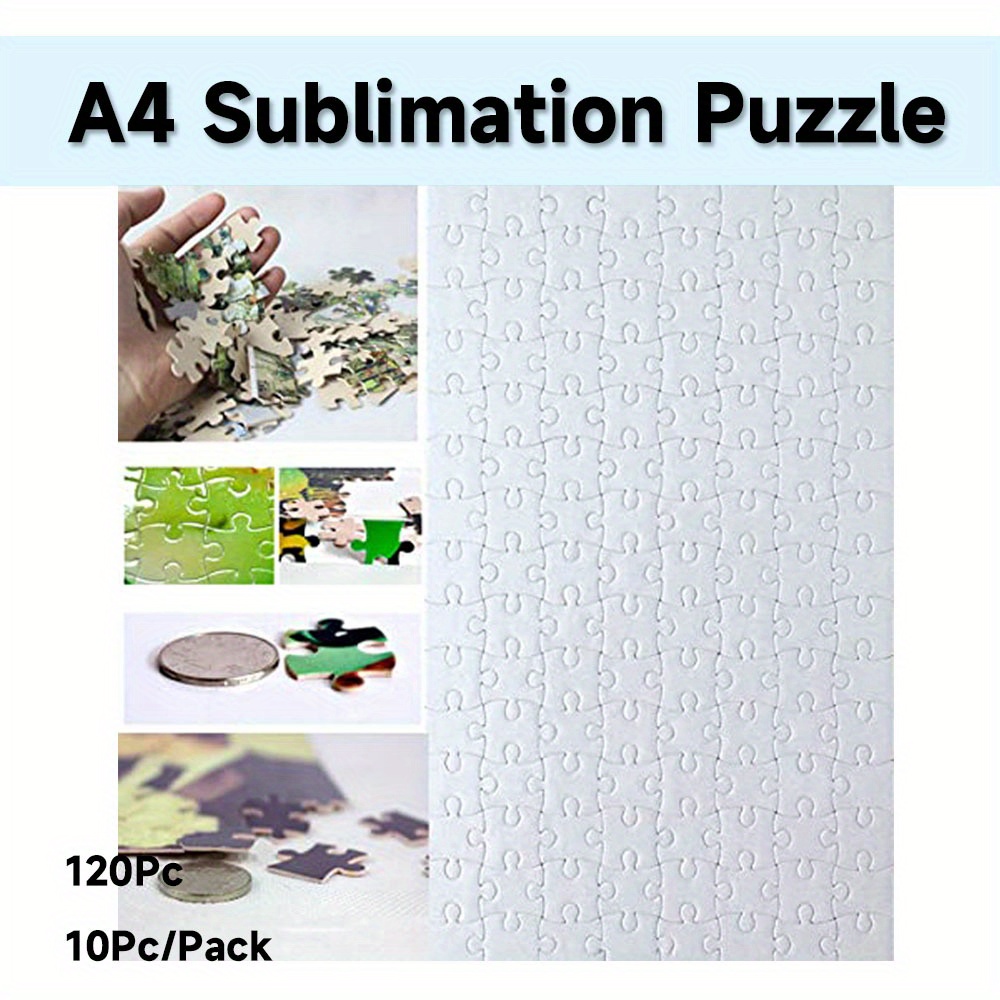 Lit Sublimation Puzzle Blanks a4 Frame Blank Puzzle Diy Heat - Temu